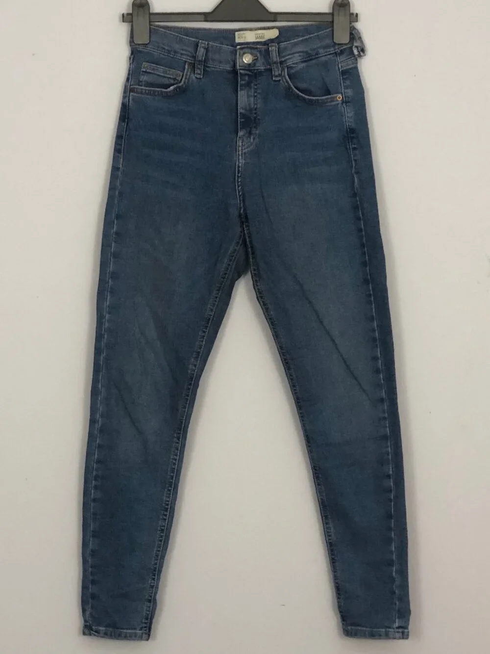 Topshop Moto Jamie Jeans Women's W28 L32 Medium Wash Skinny High Waist Stretch